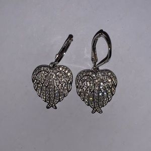 Diamonique Angel Lever Earrings